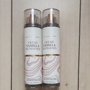 Bath & Body Works Fresh Vanilla Blossoms Mist X2